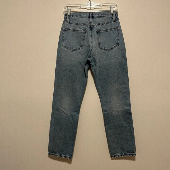 FRAME Le‎ Original Distressed Button Fly Jeans in Sunkissed Blue Size 25 - Picture 5 of 8